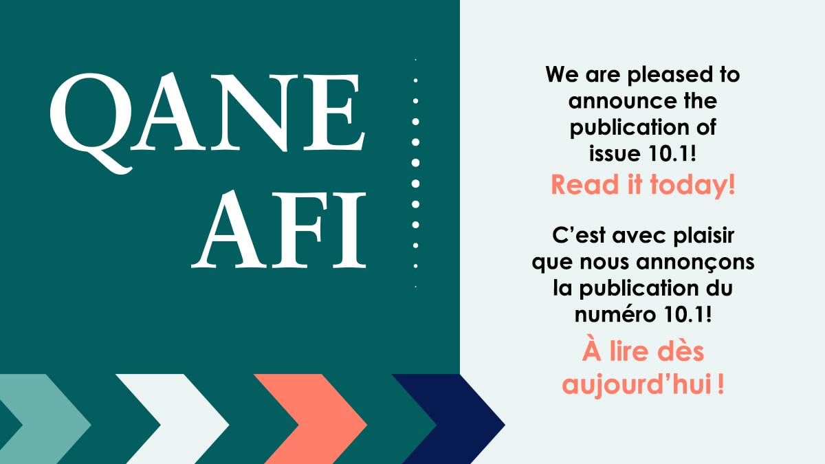 Le nouveau numéro de l’AFI est disponible! Avancées en formation infirmières