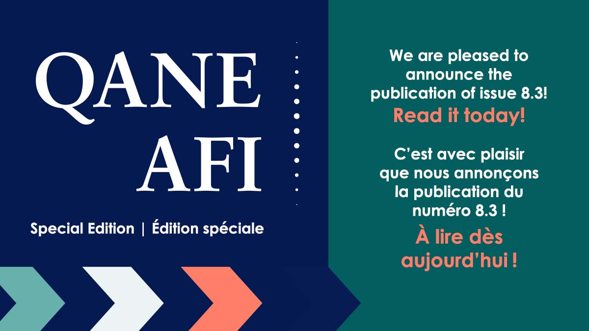 Le nouveau numéro de l’AFI est disponible! Avancées en formation infirmières