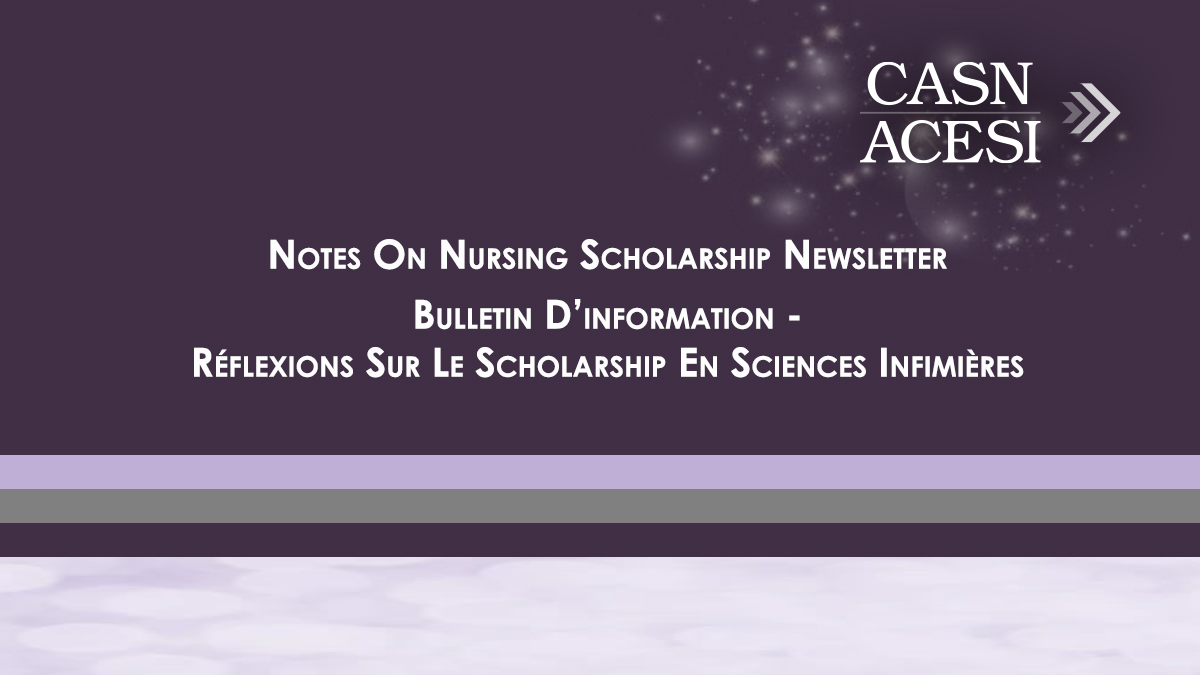 Bulletin d’informations de l’ACESI – Réflexions sur le scholarship en sciences infirmières
