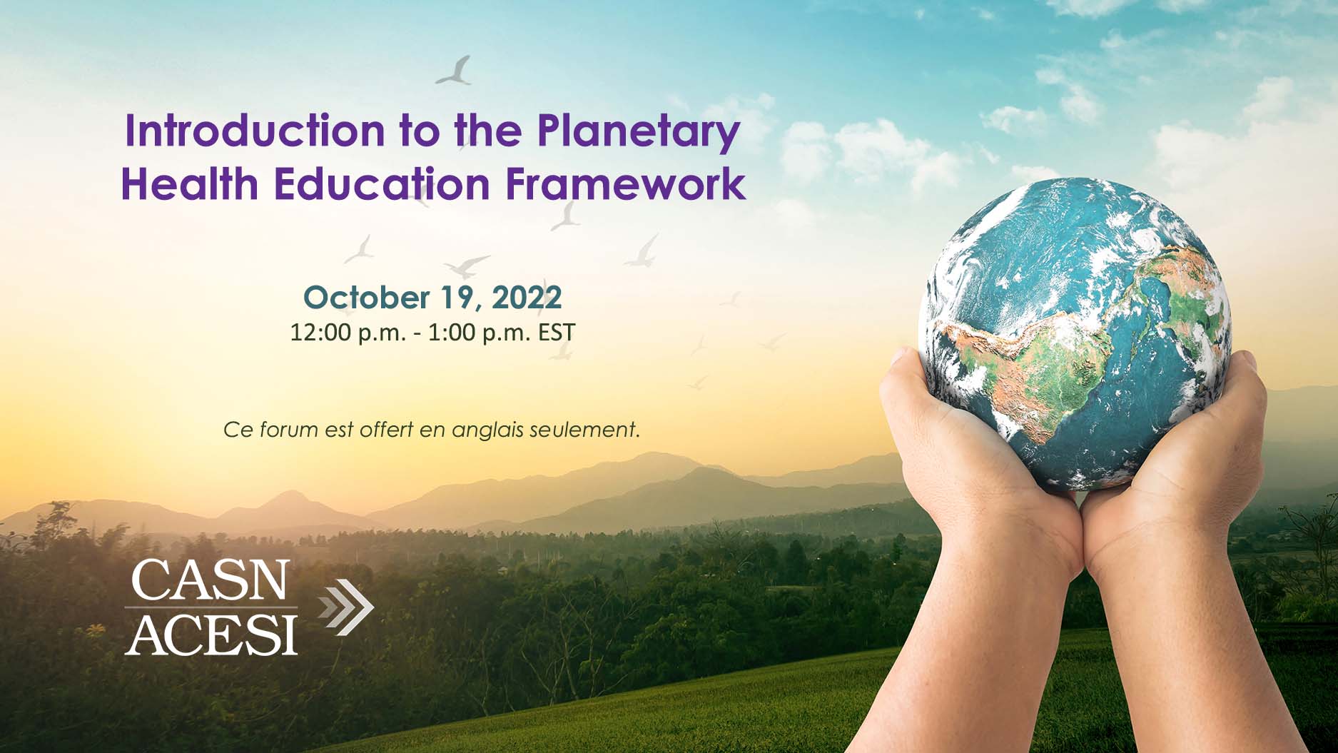 Introduction au Planetary Health Education Framework (PHEF)