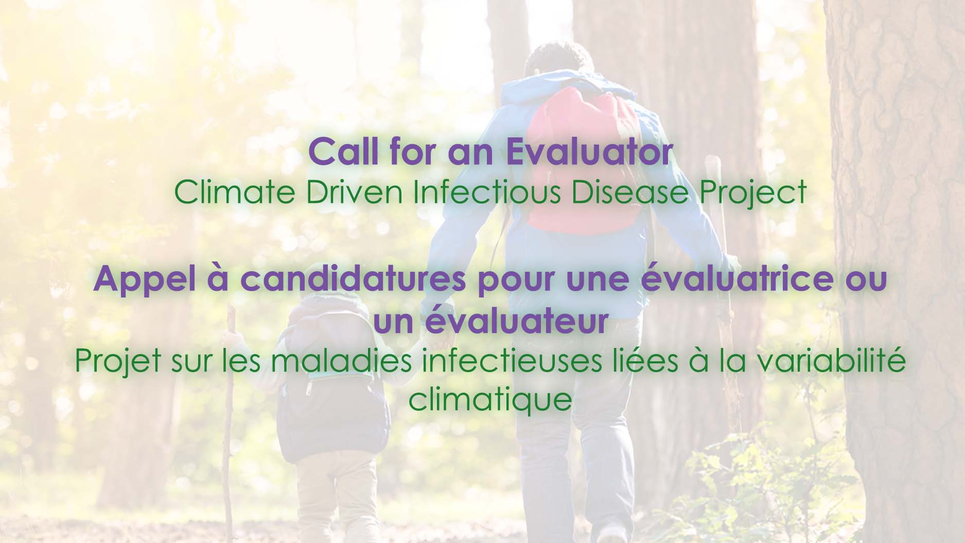 Call for an Evaluator – Climate Driven Infectious Disease Project