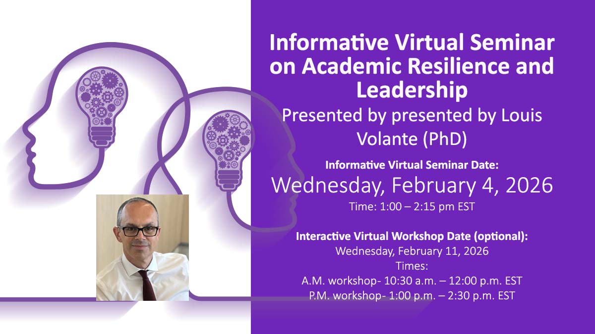 Séminaire informatif virtuel axé sur la résilience scolaire et le leadership
