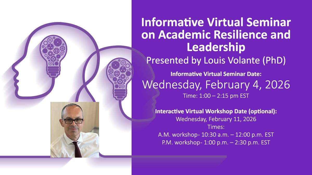 Séminaire informatif virtuel axé sur la résilience scolaire et le leadership